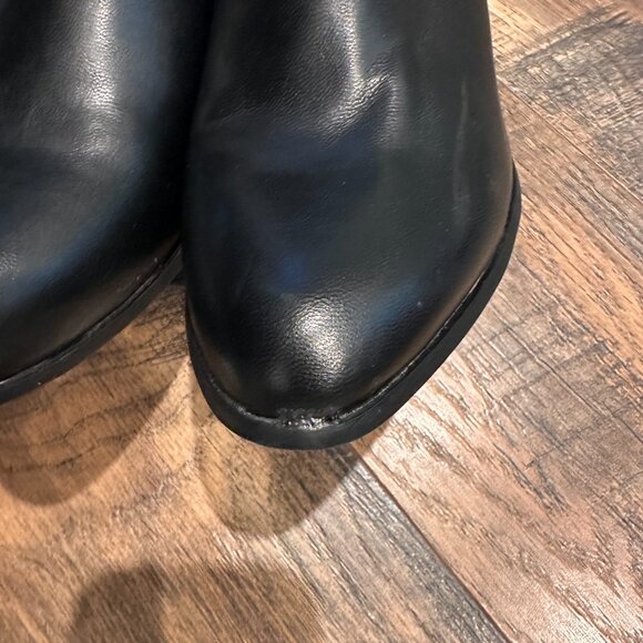 R2 Black Cut Out Heeled Ankle Boots NWOT - Picture 9 of 9